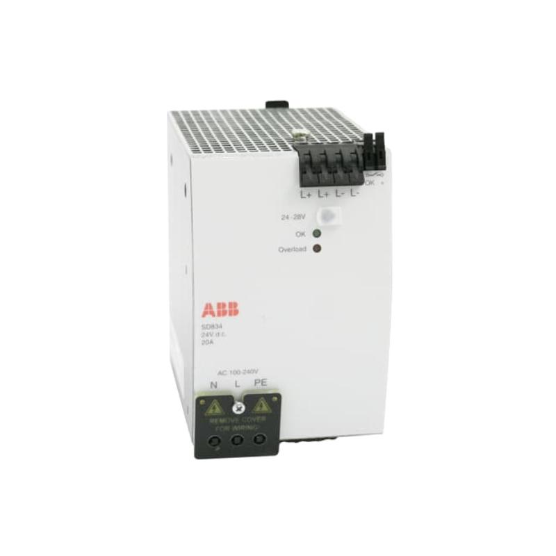 ABB SD834 Power Supply Module for Industrial Automation – High-Efficiency 24V DC Power Solution with Advanced Protection Features and Robust Performance