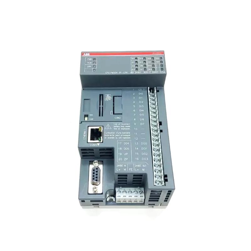 ABB PM554-TP-ETH Ethernet-Enabled PLC CPU Module for AC500-eCo Industrial Automation Systems