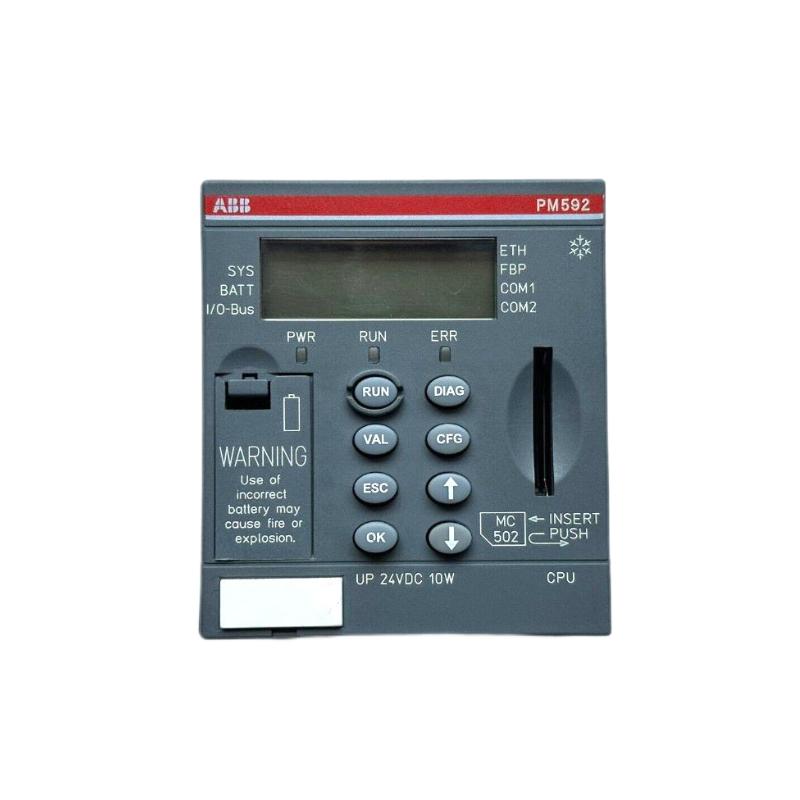 ABB PM592-ETH CPU Module High-Performance Ethernet PLC Controller for AC500 Industrial Automation Systems