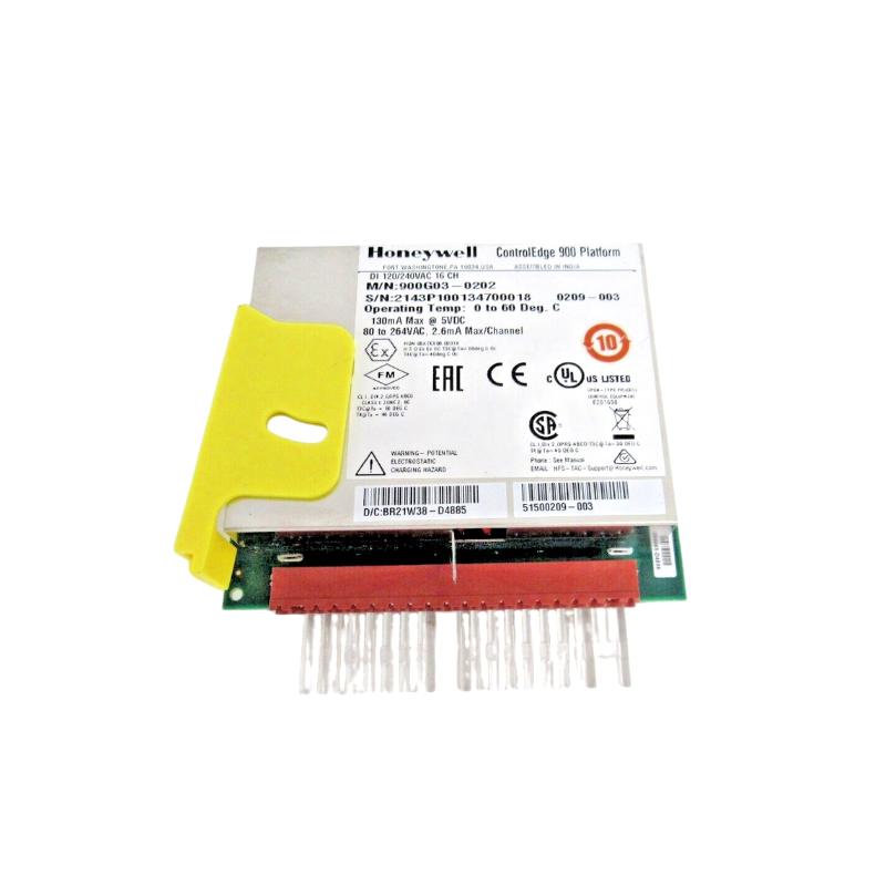 Honeywell 900G03-0202 16-Channel 120/240 VAC Digital Input Module for ControlEdge HC900 Industrial Automation
