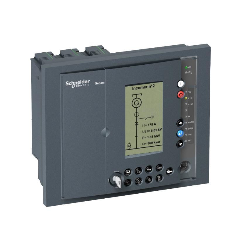 Schneider SEP888 59705 Sepam Series 80 Protection Relay Base Unit – Advanced Digital Protection and Control Module with Mimic-Based UMI, 264×222×90 mm Industrial Design