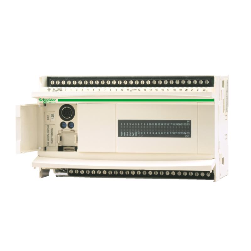 Schneider TWDLCDA40DRF Compact PLC Controller – 24 V DC Power, 40 I/O Points, Relay & Transistor Outputs