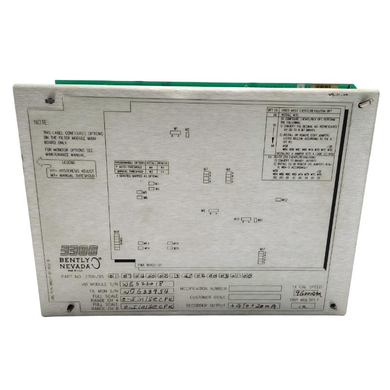 Bently Nevada 3300/95 Vibration Monitor